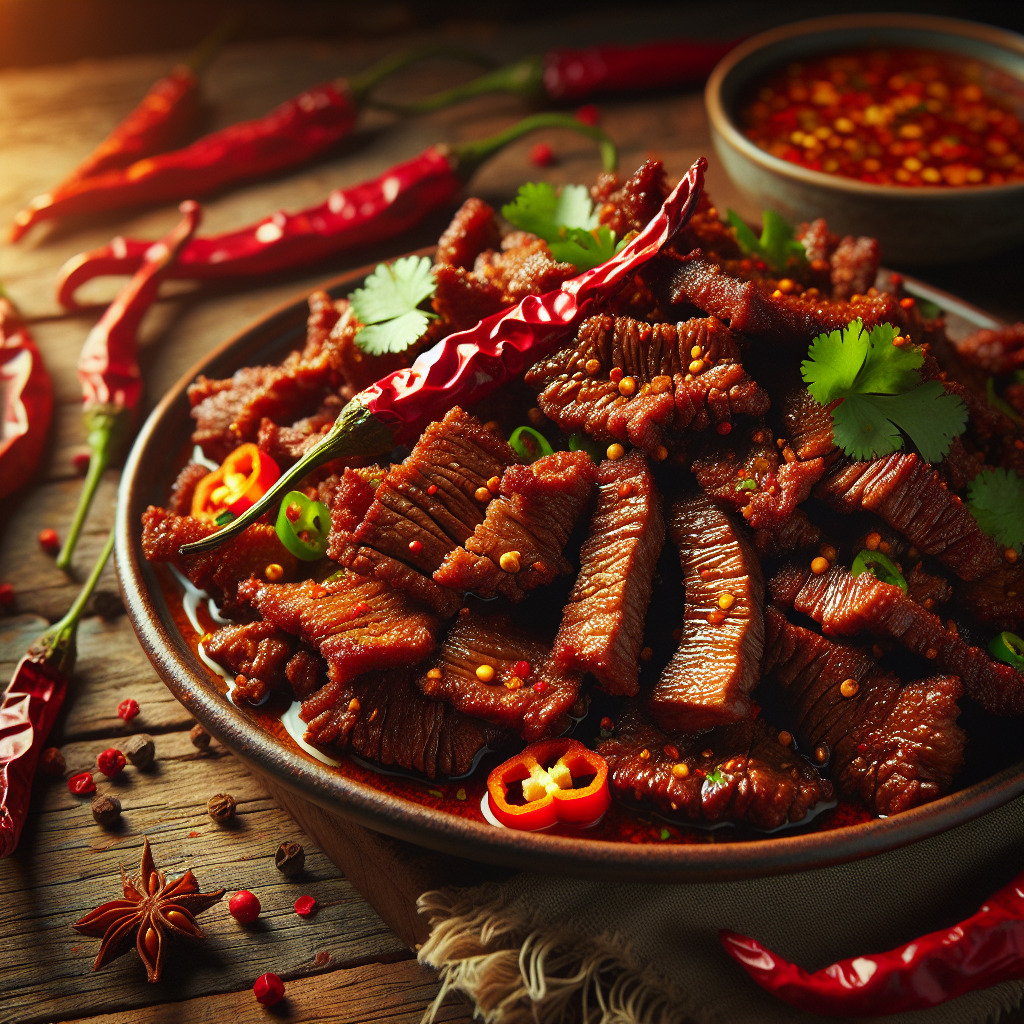 Nationalgericht Sri Lanka: #Spicy Fried Beef# (Rezept)