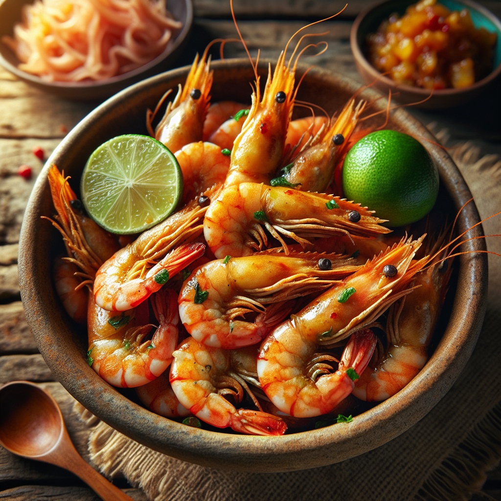 Nationalgericht Sri Lanka: #Sri Lankan Fried Prawns# (Rezept)