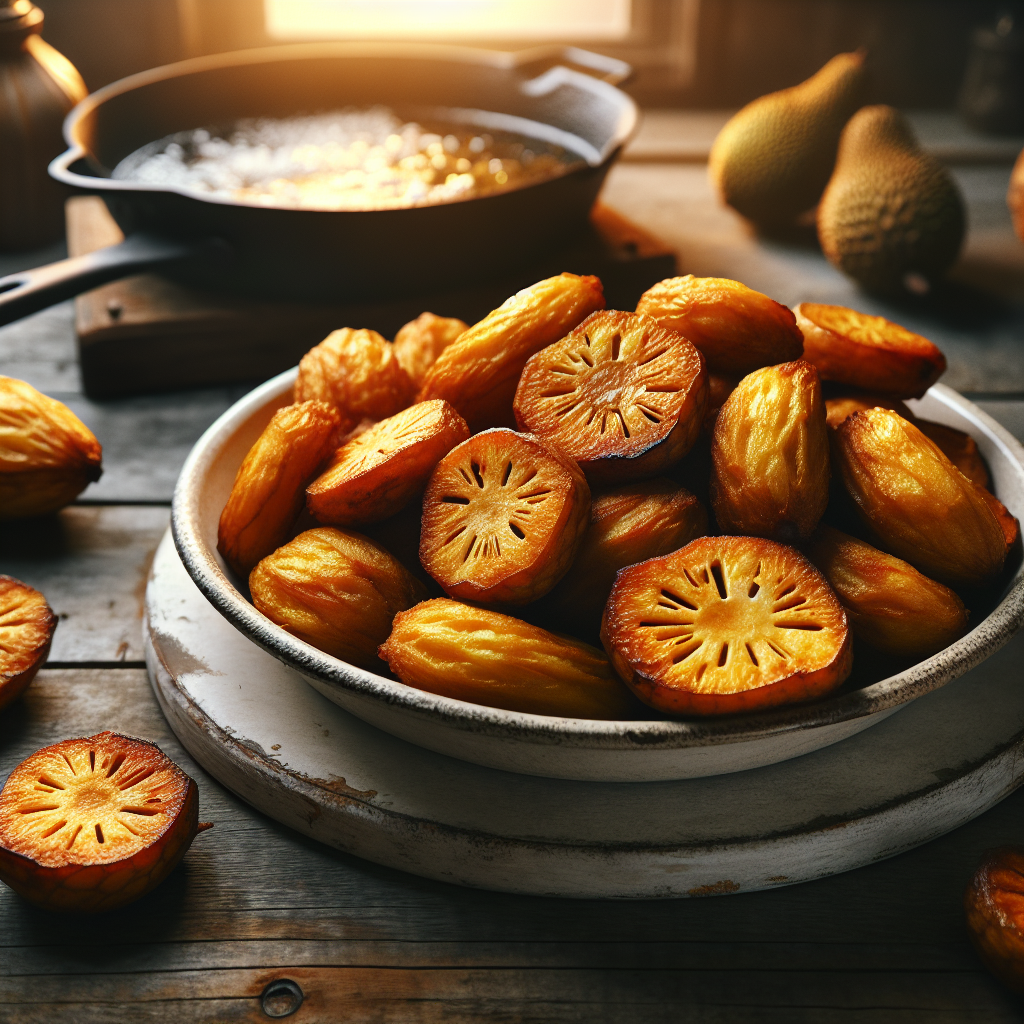 Nationalgericht St. Lucia: Fried Breadfruit (Rezept)