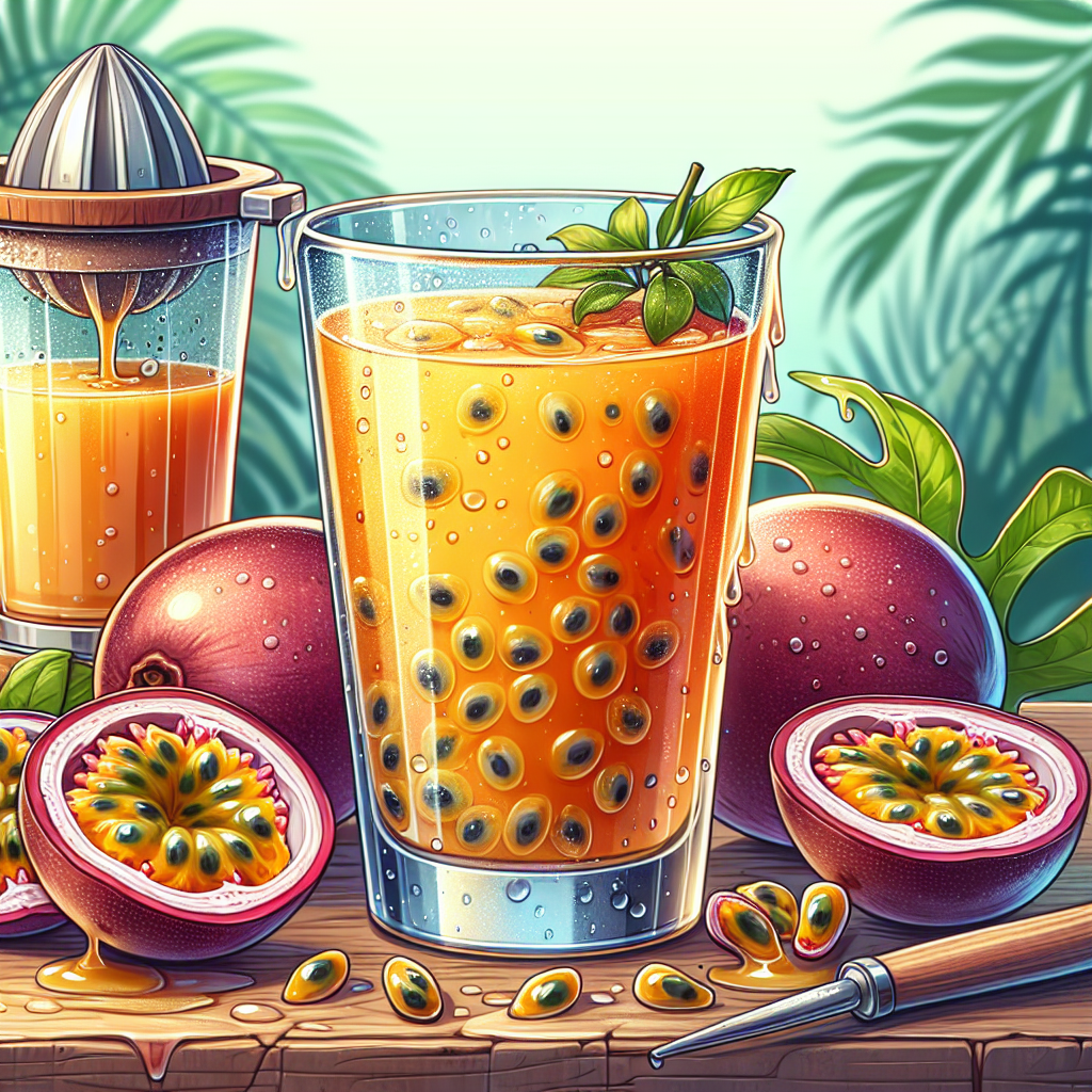 Nationalgericht St. Vincent und die Grenadinen: #Passion Fruit Juice# (Rezept)