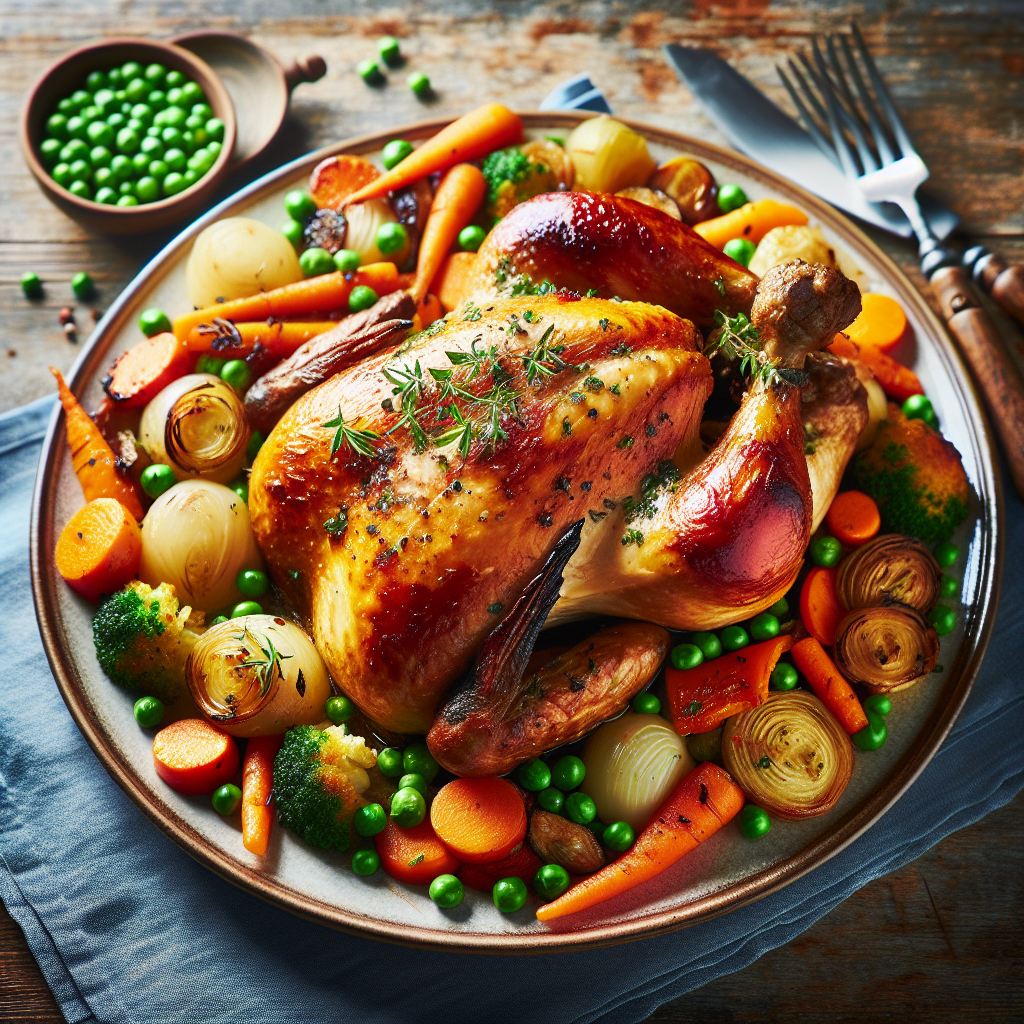 Nationalgericht Österreich: #Landhendl mit Gemüse# (Rezept)