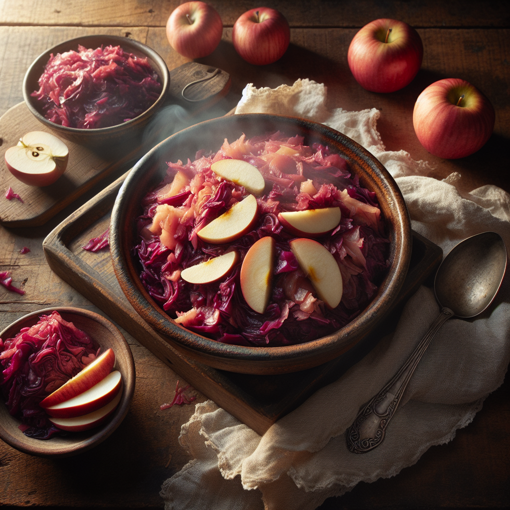 Nationalgericht Österreich: #Rotkraut mit Äpfeln# (Rezept)