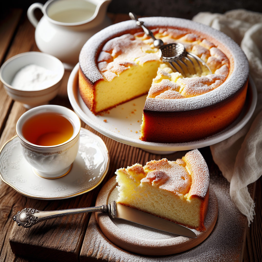 Nationalgericht Österreich: #Sauerrahmkuchen# (Rezept)