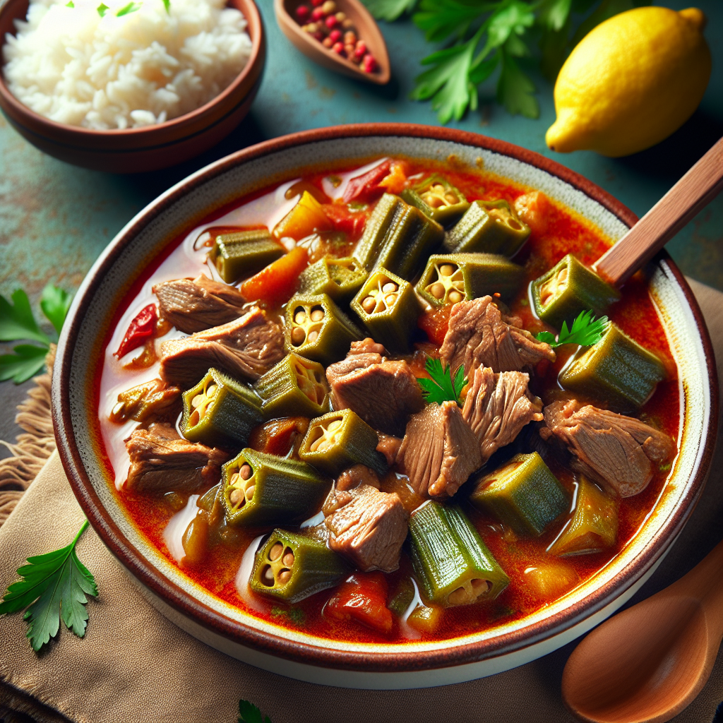 Nationalgericht Syrien: Bamia Bi Lahme (Rezept)