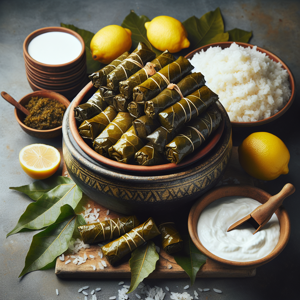 Nationalgericht Syrien: #Mahshi Wara' Enab# (Rezept)