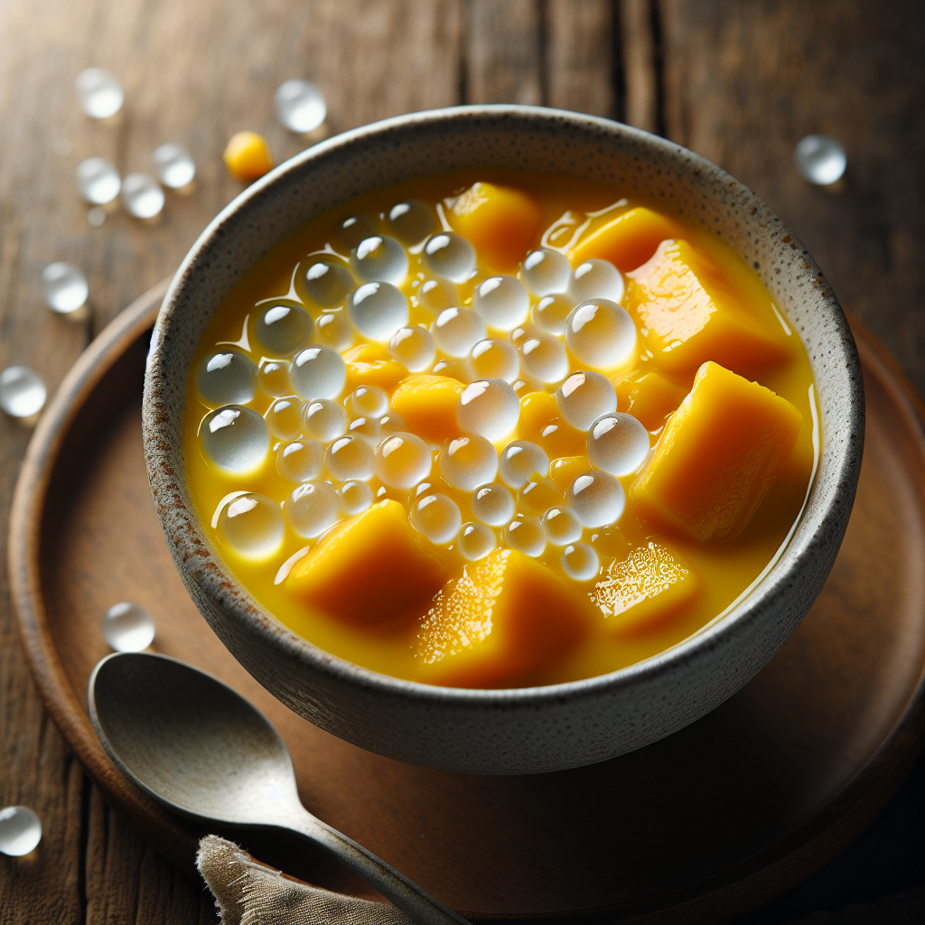 Nationalgericht Taiwan: #Chilled Mango Sago# (Rezept)