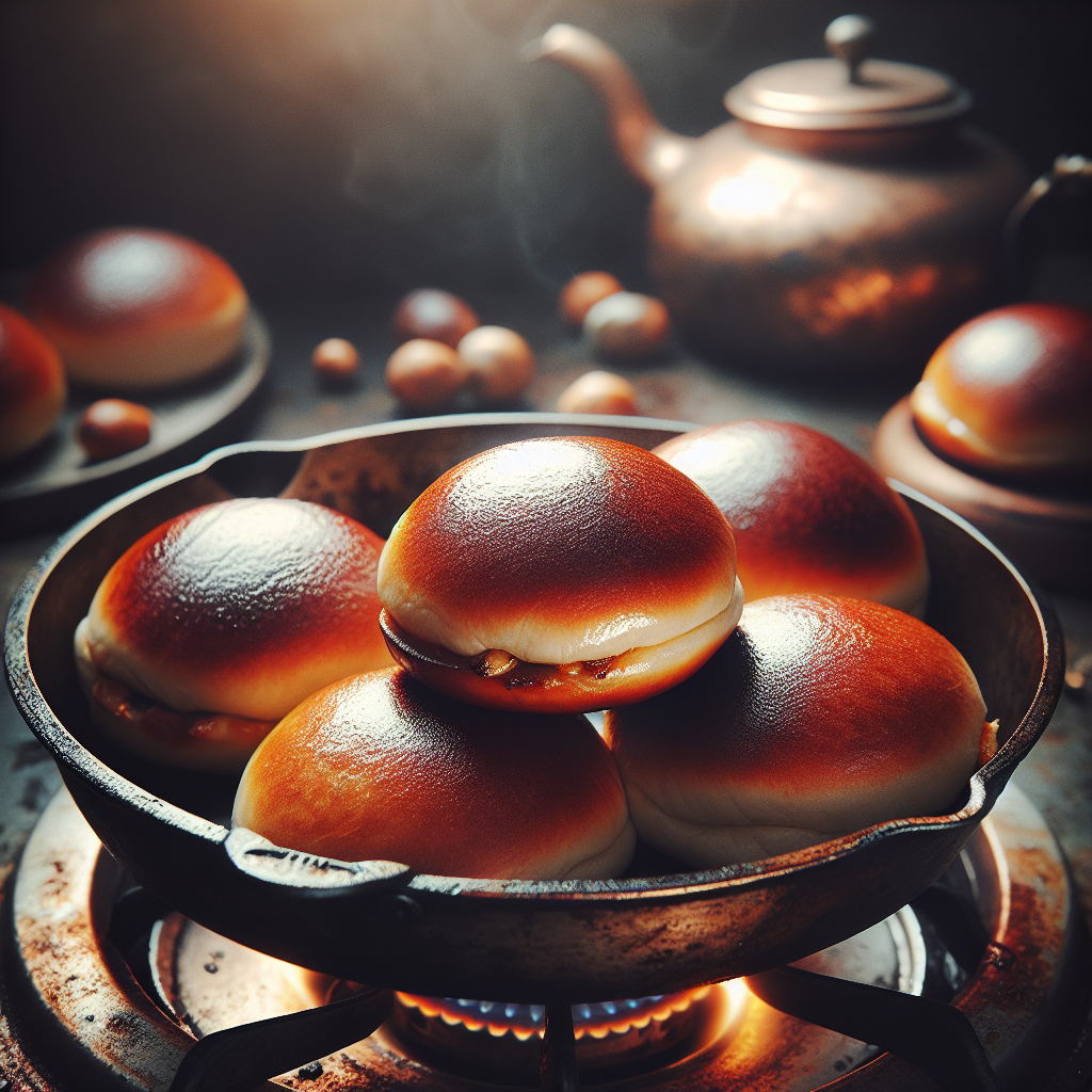 Nationalgericht Taiwan: #Pan-Fried Buns# (Sheng Jian Bao)# (Rezept)