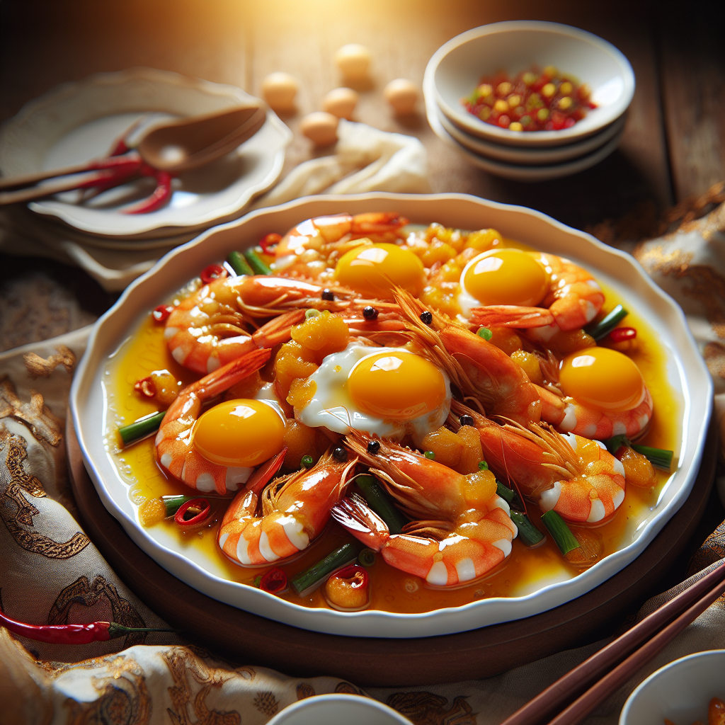 Nationalgericht Taiwan: #Salted Egg Yolk Shrimp# (Rezept)