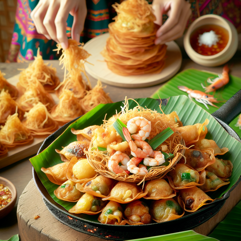 Nationalgericht Thailand: #Khanom Bueang Yuan# (Rezept)