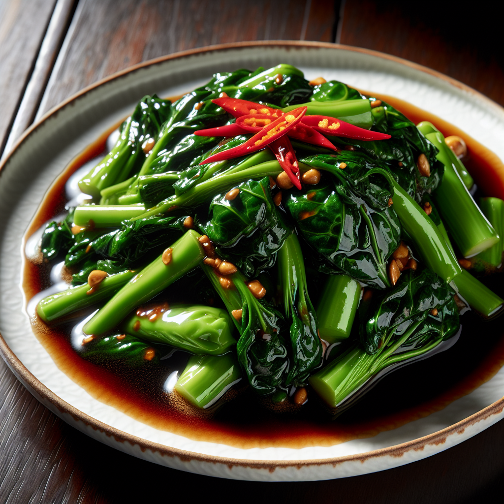 Nationalgericht Thailand: #Pad Kana Nam Man Hoy# (Rezept)