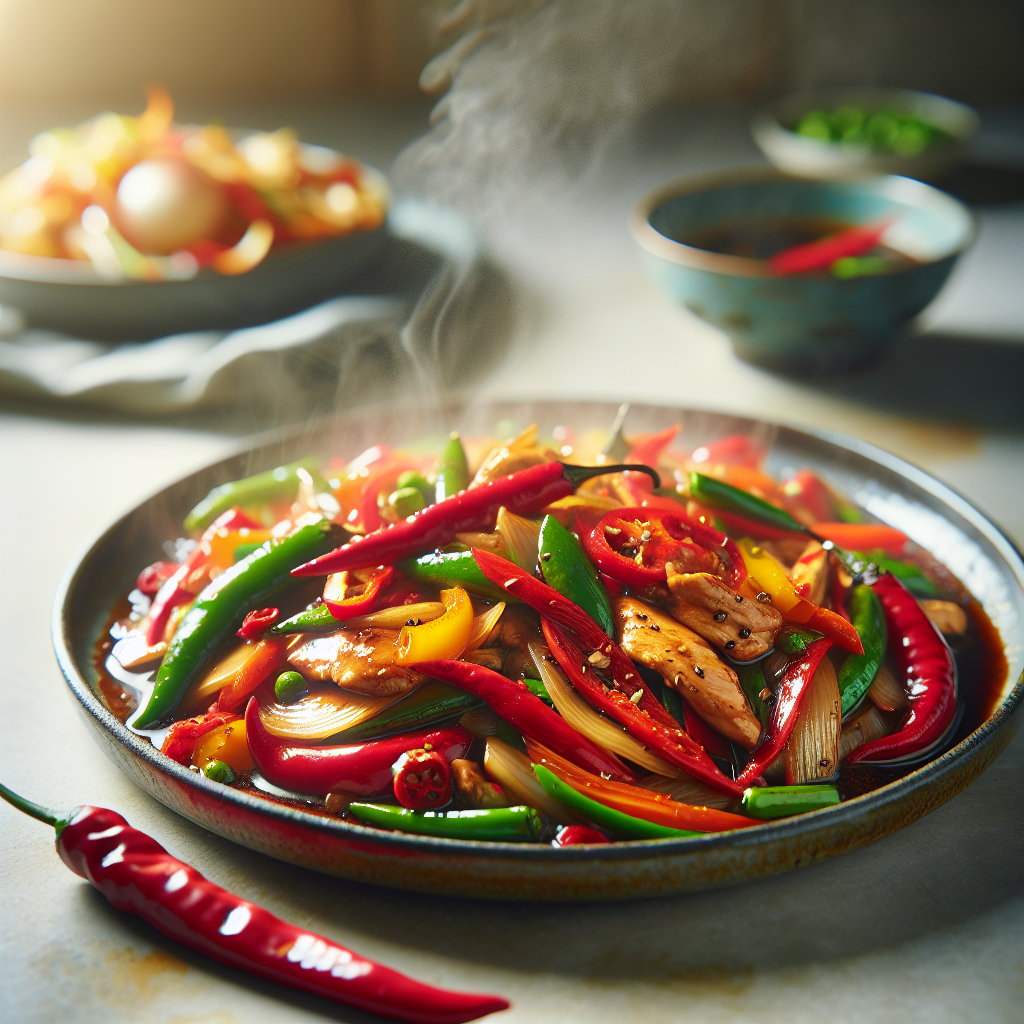Nationalgericht Thailand: #Pad Prik Sod# (Rezept)