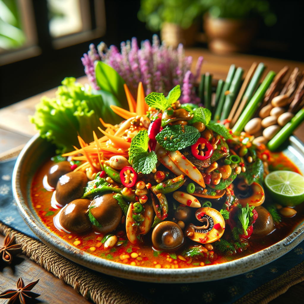 Nationalgericht Thailand: #Yum Hed# (Rezept)