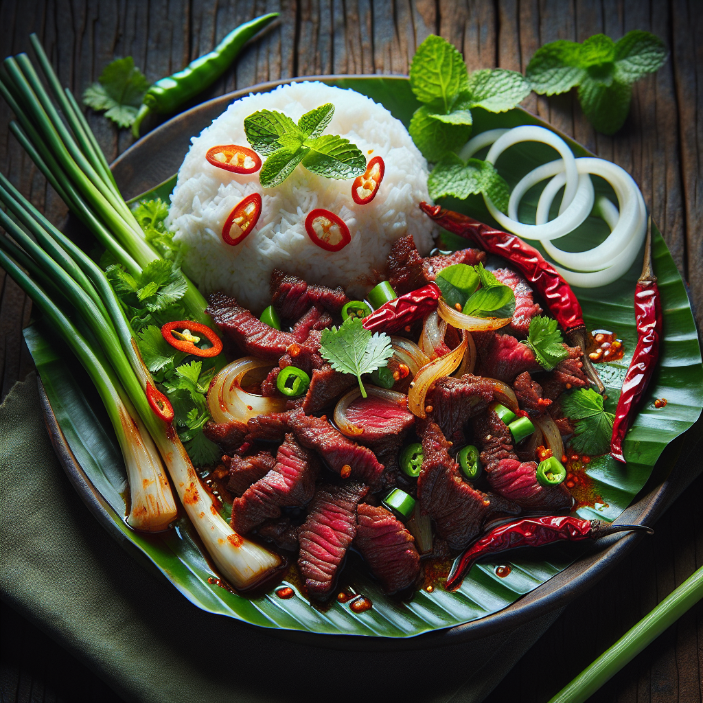 Nationalgericht Thailand: #Yum Nuea Yang# (Rezept)