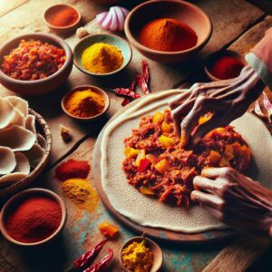 Nationalgericht Äthiopien: Kitcha Fitfit (Rezept)