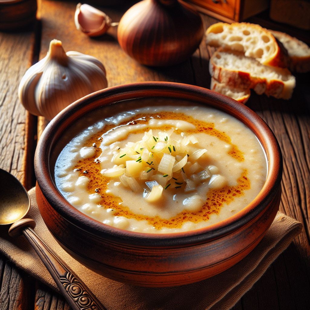 Nationalgericht Tschechien: Česneková Polévka (Rezept)