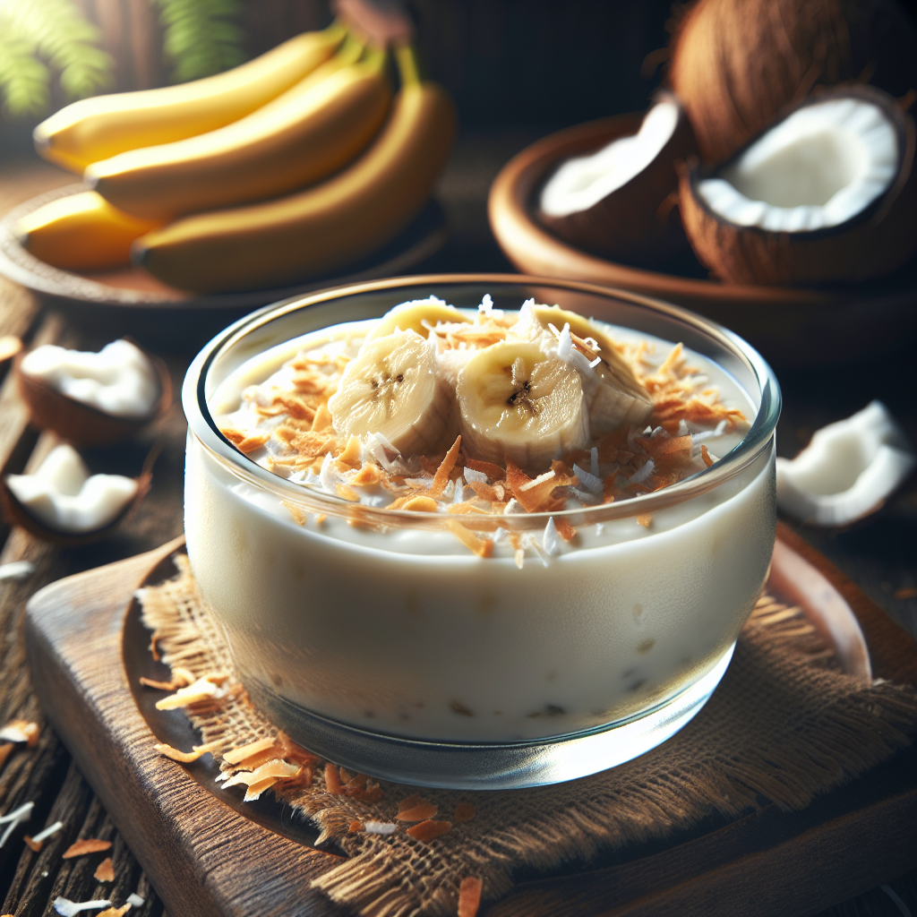 Nationalgericht Tuvalu: #Coconut Banana Pudding# (Rezept)