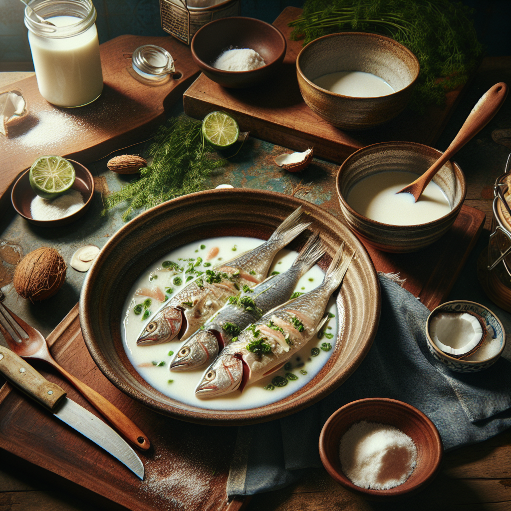 Nationalgericht Tuvalu: #Fish in Coconut Milk# (Rezept)