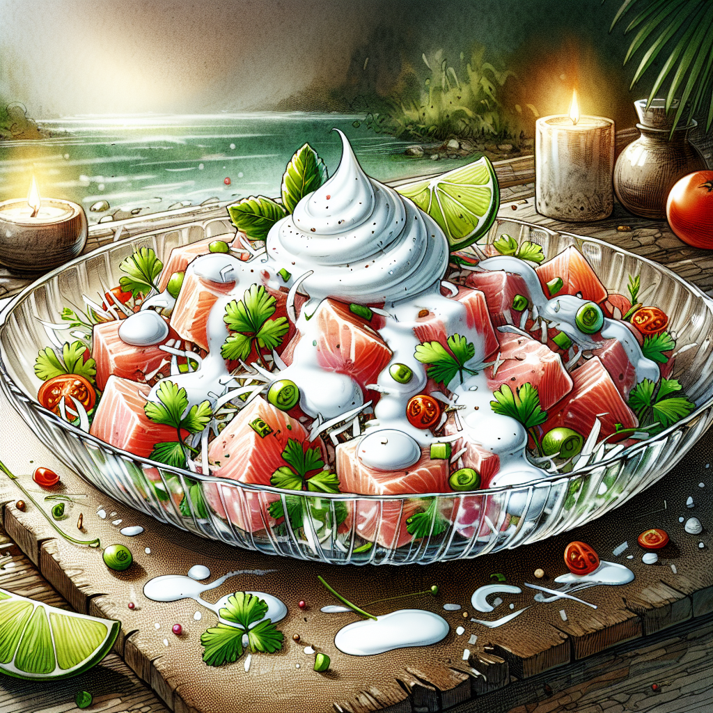 Nationalgericht Tuvalu: #Fresh Fish Coconut Salad# (Rezept)