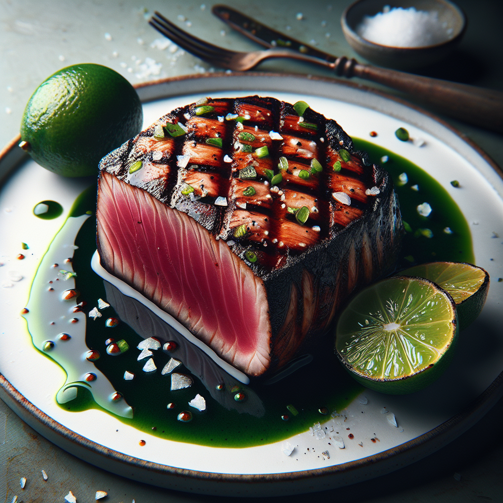 Nationalgericht Tuvalu: #Grilled Tuna with Lime Sauce# (Rezept)