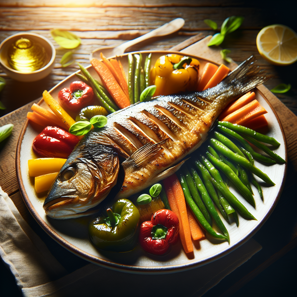 Nationalgericht Tuvalu: #Roasted Fish with Vegetables# (Rezept)
