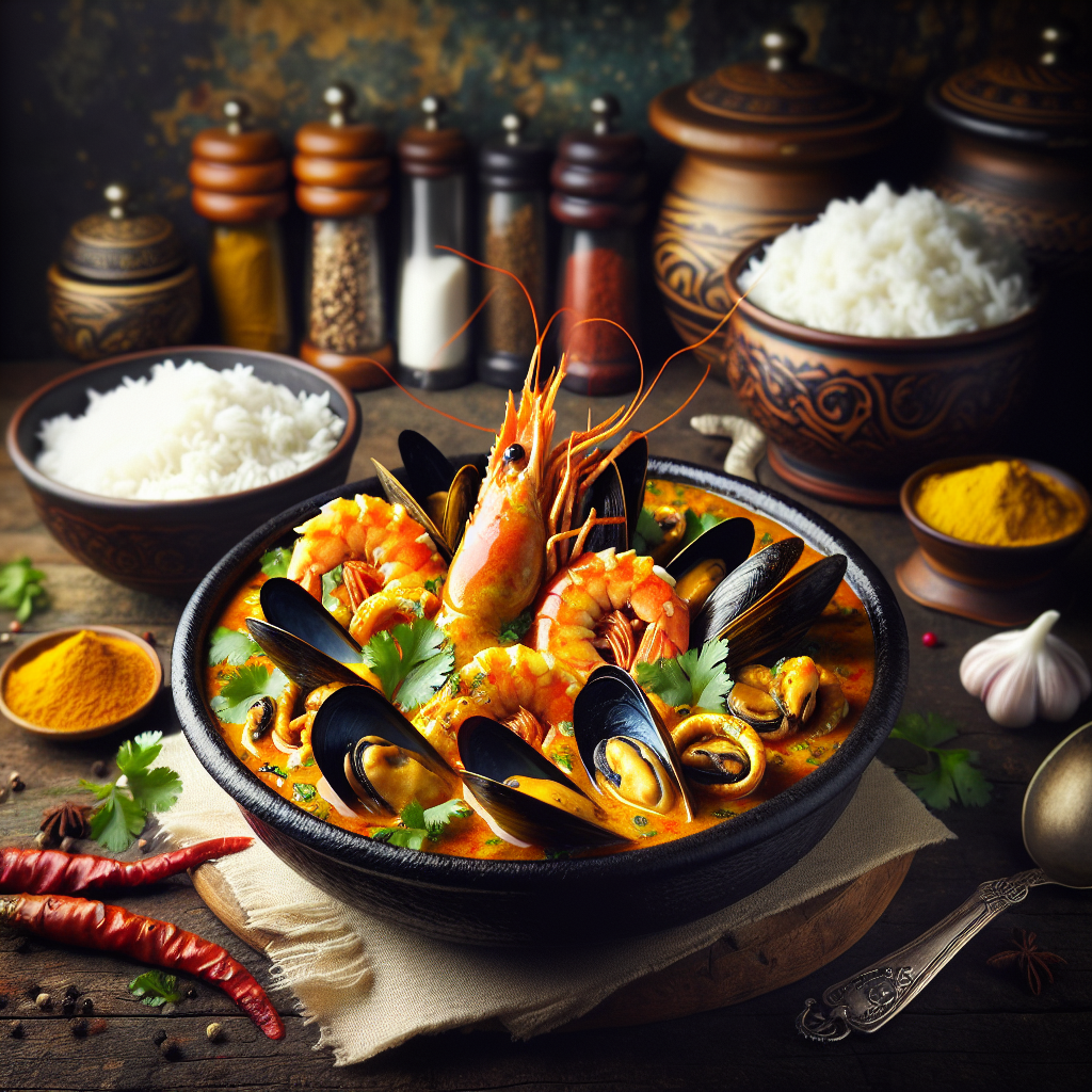 Nationalgericht Tuvalu: #Seafood Curry# (Rezept)