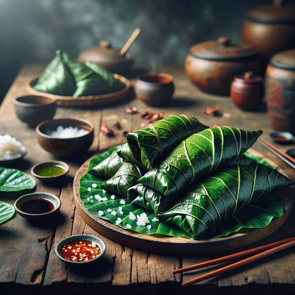 Nationalgericht Tuvalu: #Taro Leaf Wraps# (Rezept)