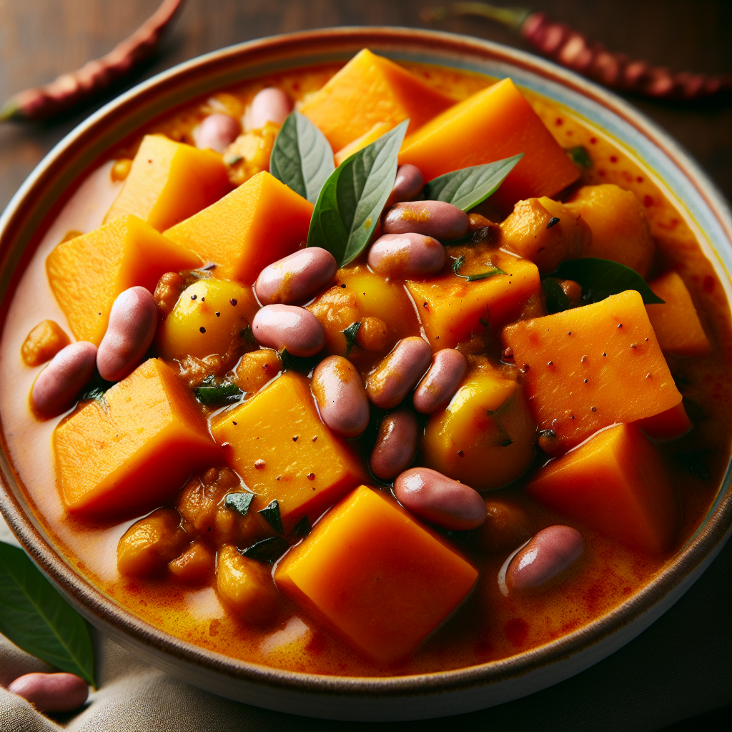 Nationalgericht Uganda: #Yam and Bean Curry# (Rezept)
