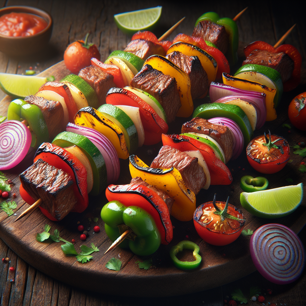 Nationalgericht Uruguay: #Brochetas de Carne y Verdura# (Rezept)