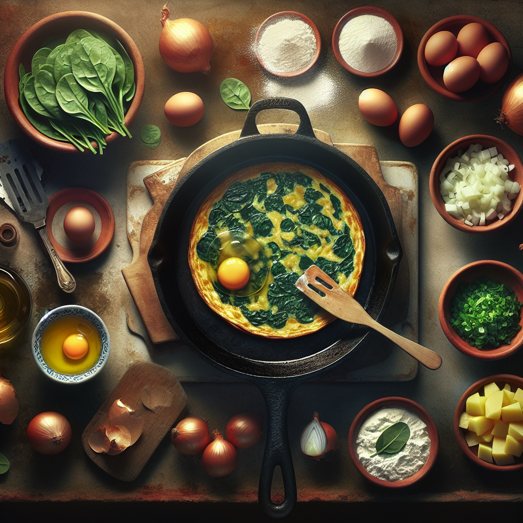Nationalgericht Uruguay: #Tortilla de Espinaca# (Rezept)