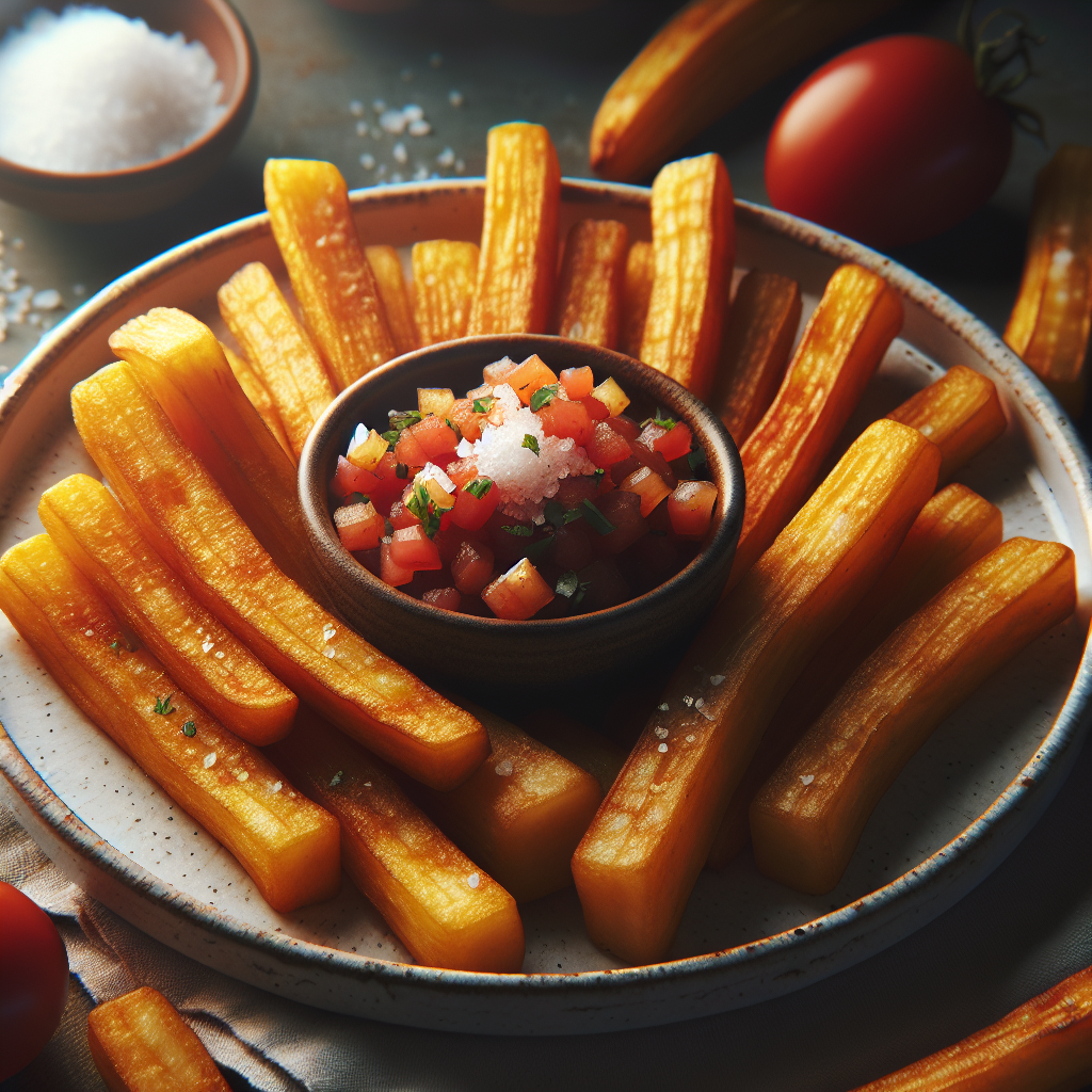 Nationalgericht Uruguay: #Yuca Frita con Salsa# (Rezept)
