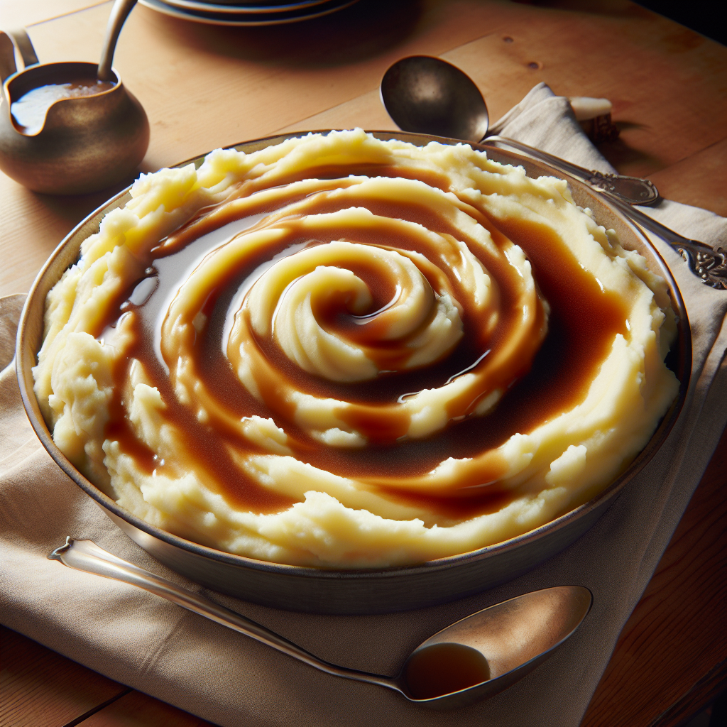 Nationalgericht USA: #Mashed Potatoes and Gravy# (Rezept)