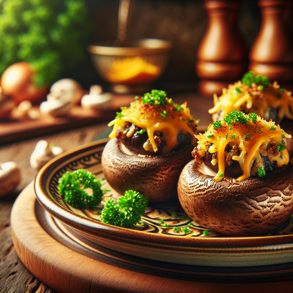 Nationalgericht USA: #Stuffed Mushrooms# (Rezept)
