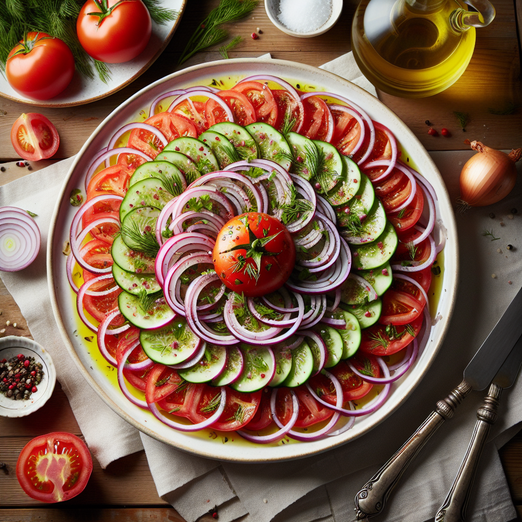 Nationalgericht Usbekistan: #Achichuk Salad# (Rezept)