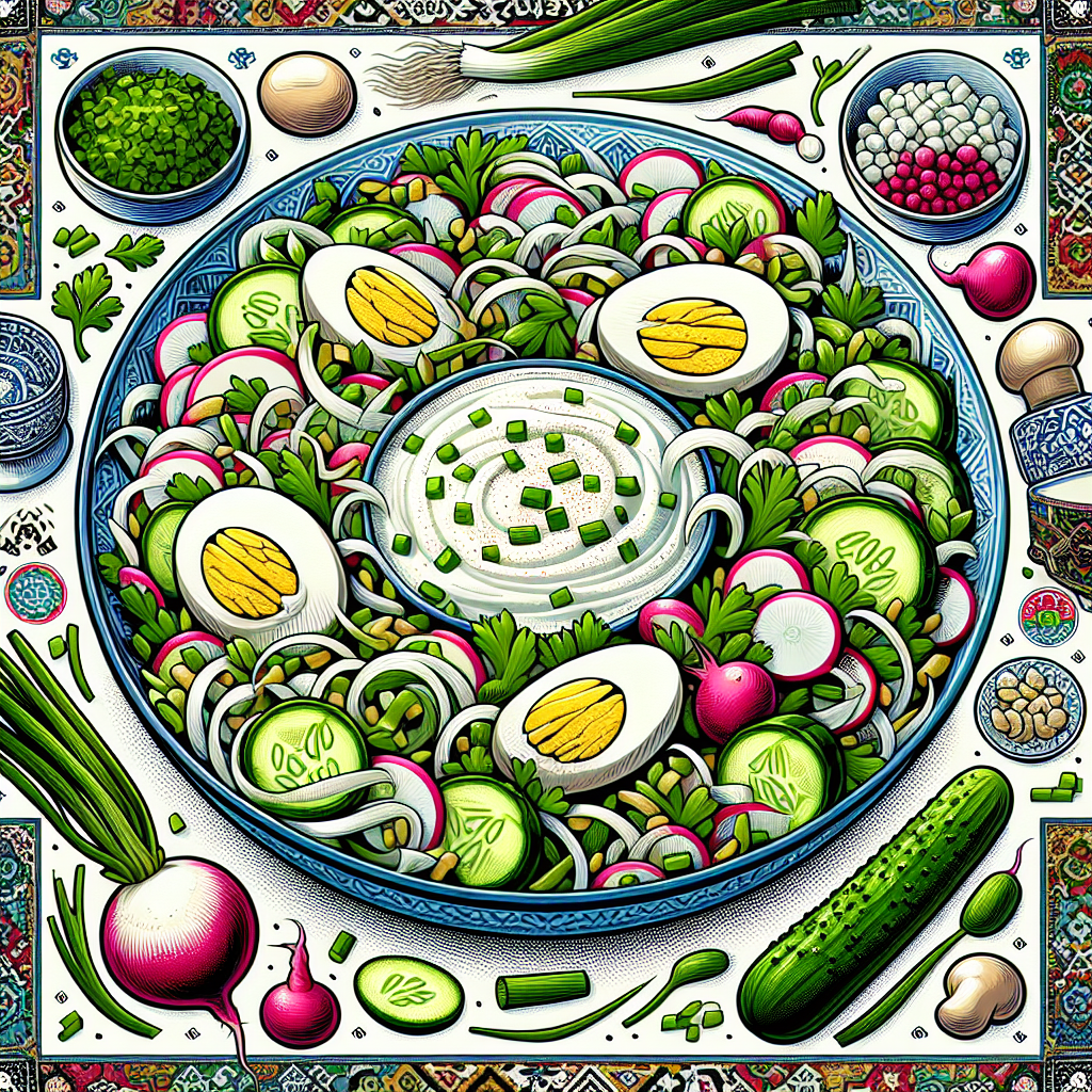 Nationalgericht Usbekistan: #Tashkent Salad# (Rezept)