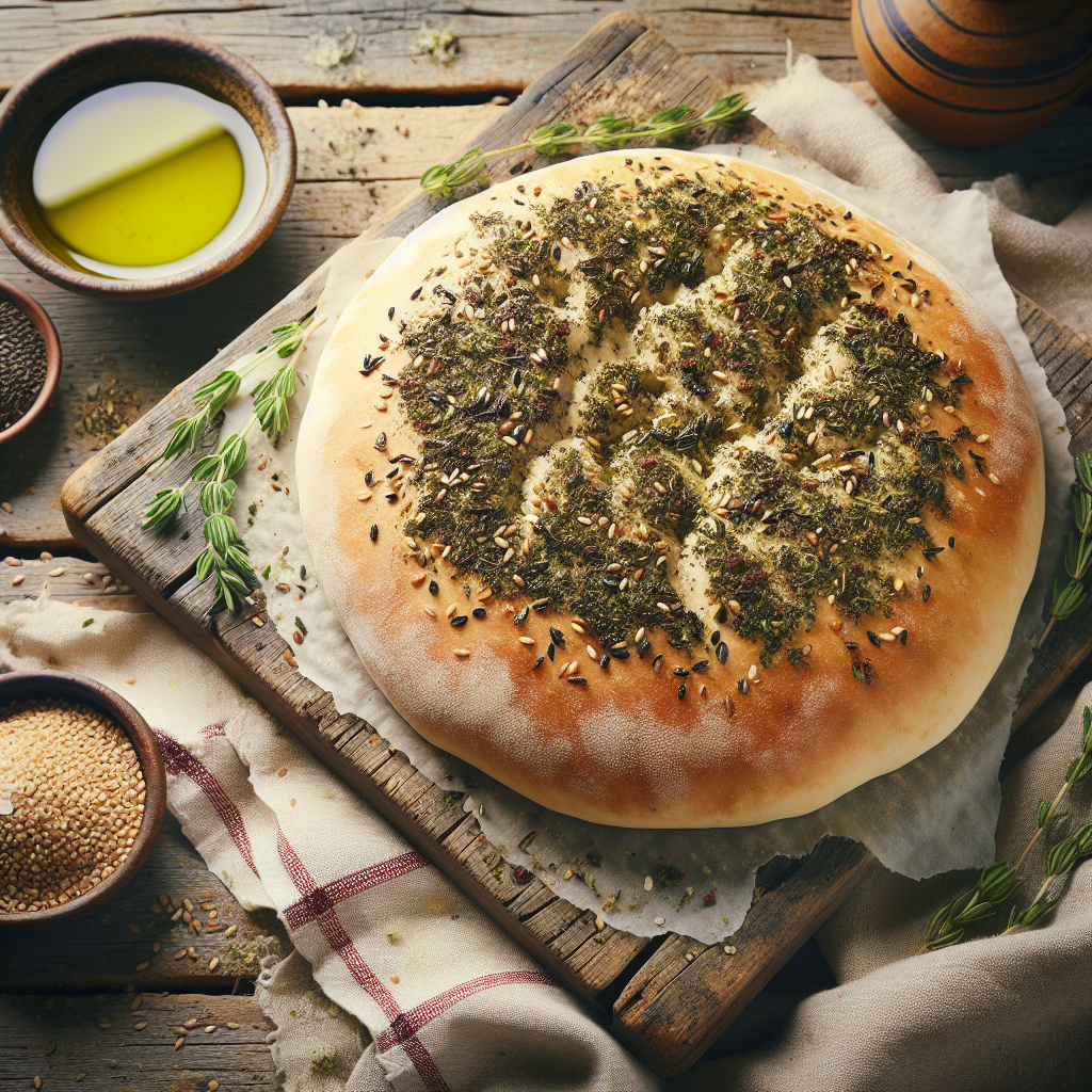 Nationalgericht Vereinigte Arabische Emirate: #Zaatar Bread# (Rezept)