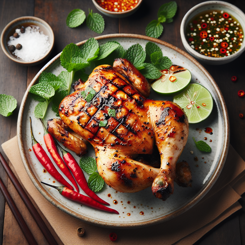 Nationalgericht Vietnam: #Ga Nuong Muoi Ot# (Rezept)