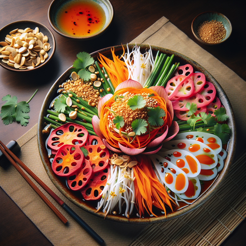 Nationalgericht Vietnam: #Goi Ngo Sen Chay# (Rezept)