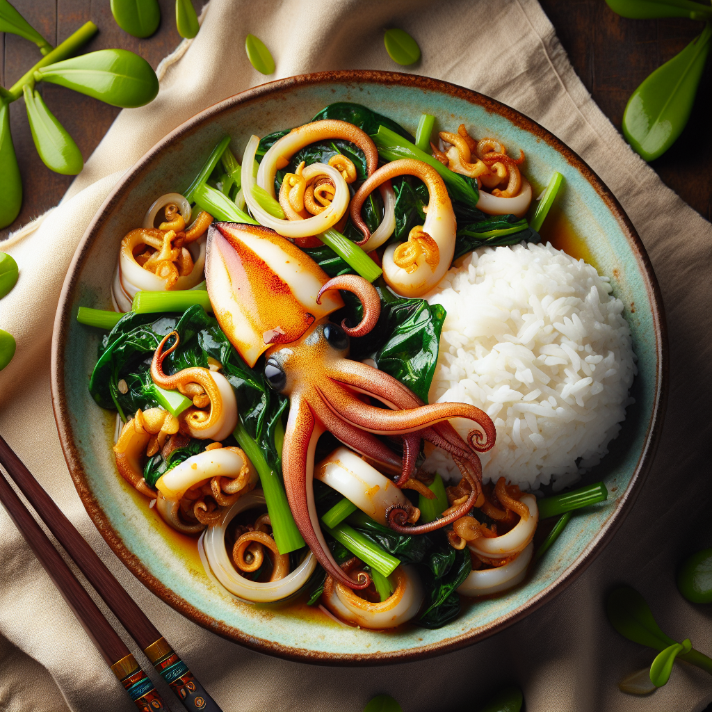 Nationalgericht Vietnam: #Muc Xao Dua# (Rezept)