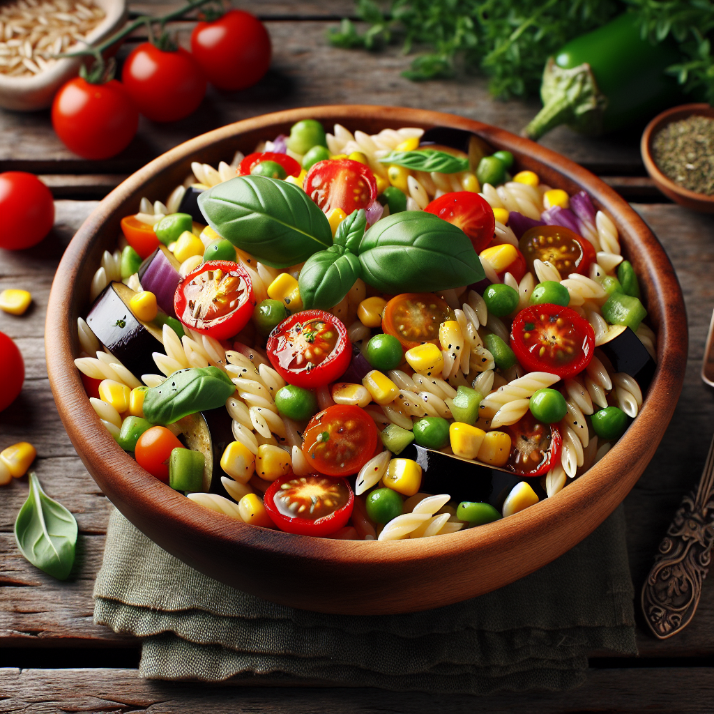 Nationalgericht Zypern: #Orzo with Vegetables# (Rezept)