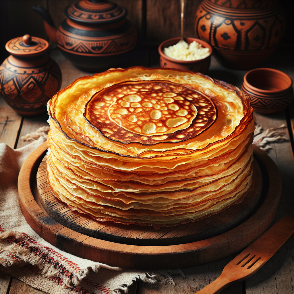 Nationalgericht Albanien: Flia me ajkë (Rezept)