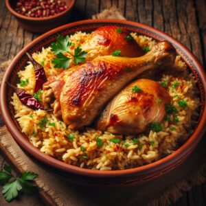 Nationalgericht Albanien: #Pilaf me pulë# (Rezept)