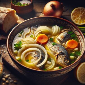 Nationalgericht Albanien: #Supë Me Peshk# (Rezept)