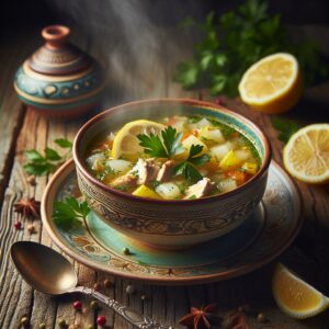 Nationalgericht Albanien: #Supë Pule me Limon# (Rezept)