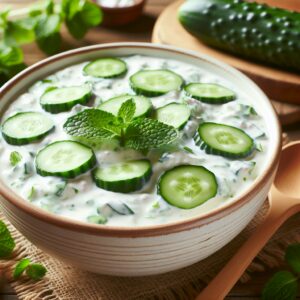 Nationalgericht Albanien: #Tarator me kos dhe kastravec# (Rezept)
