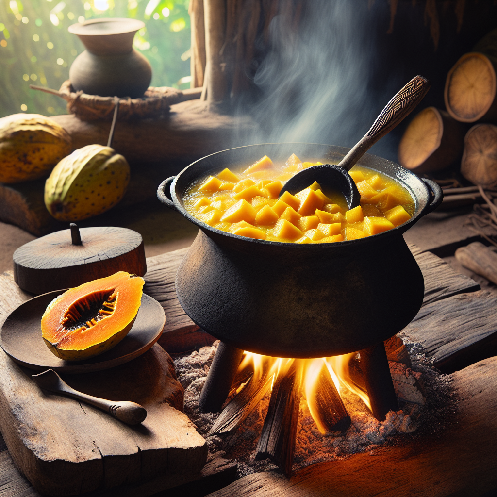 Nationalgericht Antigua und Barbuda: #Pawpaw Stew# (Rezept)