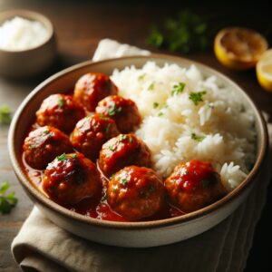 Nationalgericht Argentinien: #Albóndigas con arroz# (Rezept)