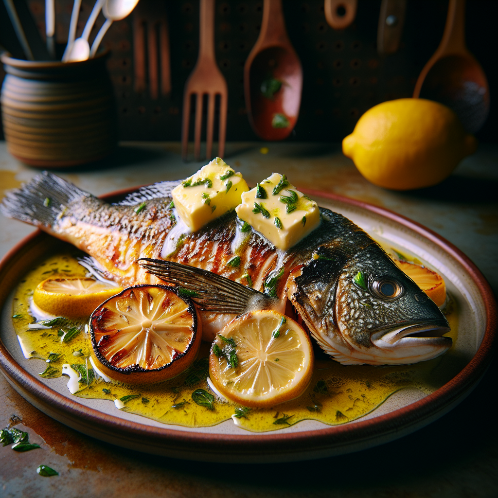 Nationalgericht Australien: #Barramundi mit Zitronen-Myrte-Butter# (Rezept)