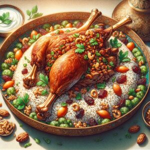 Nationalgericht Bahrain: #Bahraini Lamb Ouzi# (Rezept)