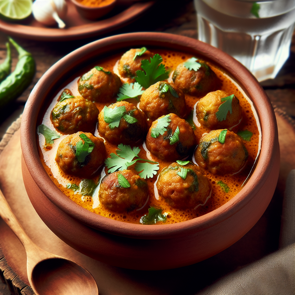 Nationalgericht Bangladesch: #Kachkolar Kofta Curry# (Rezept)