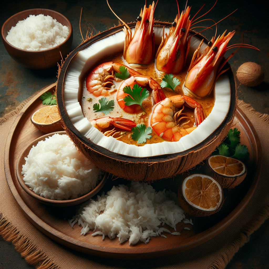 Nationalgericht Bangladesch: #Narkel Chingri# (Rezept)